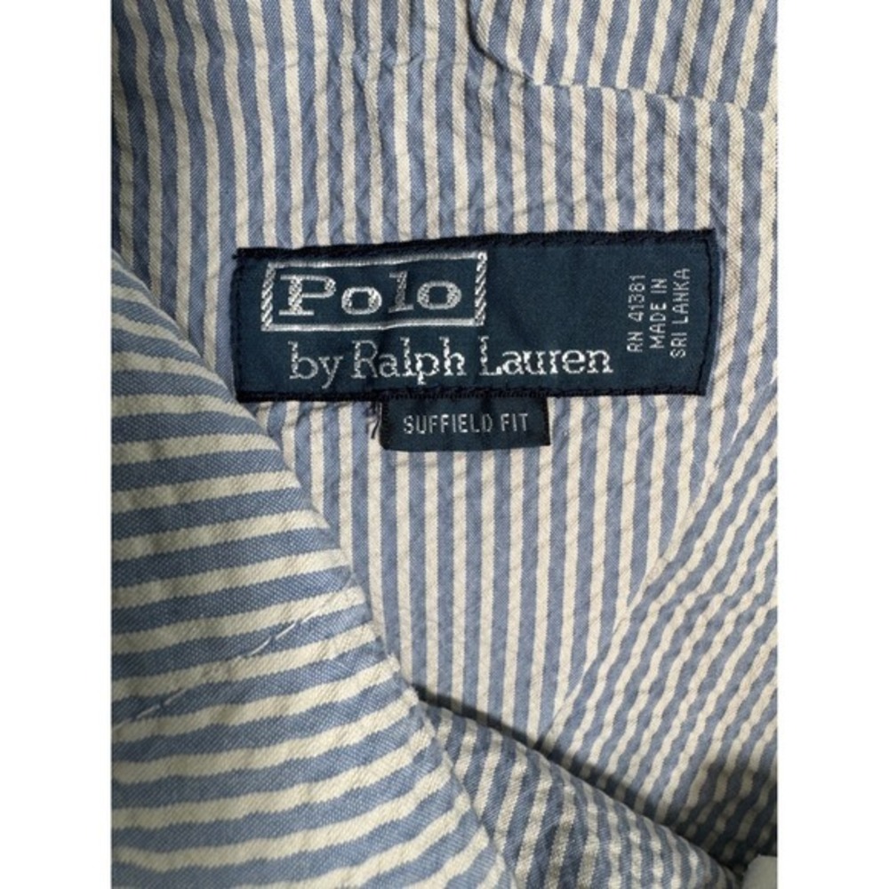 Polo Ralph Lauren Suffield Fit Seersucker‎ Striped Chino Shorts Mens Sz 38 - Picture 4 of 9